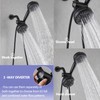 CISTPOFS 2 Handle Shower Faucet Matte Black, 2 in 1