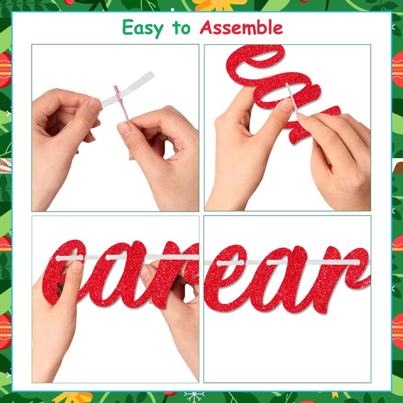 kreat4joy Christmas First 1st Birthday Decorations, It's The Most Onederful