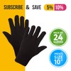 Reusable Jersey Gloves with Elastic Knit Wrist. Cotton Polyester Gloves.