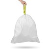 Ninestars NSTB-6-30 Extra Strong White Trash Bag w/Drawstring Closure, 6