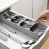 Multi-purpose Cutlery Storage Tray – Kitchen Drawer Compartmentalized Organizer Box
