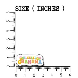 (3Pcs) Blessed Grandma Sticker, Decal Gifts Mom Decorate Books Laptop Phone Water Bottles Kindles Stickers Tumbler Sticker Waterproof Vinyl Decorate Sticker 3" Inch