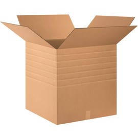 Aviditi Corrugated Cardboard Heavy-Duty Multi-Depth Shipping and Mailing Boxes, 24" L x 24" W x 24" H, Brown/Kraft, Easy-to-Assemble, Great for Small Businesses (Pack of 10)