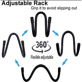 （Upgrade） Flexible Over The Seat Hard Hat Rack Holder -2/PK- No Hard Hat