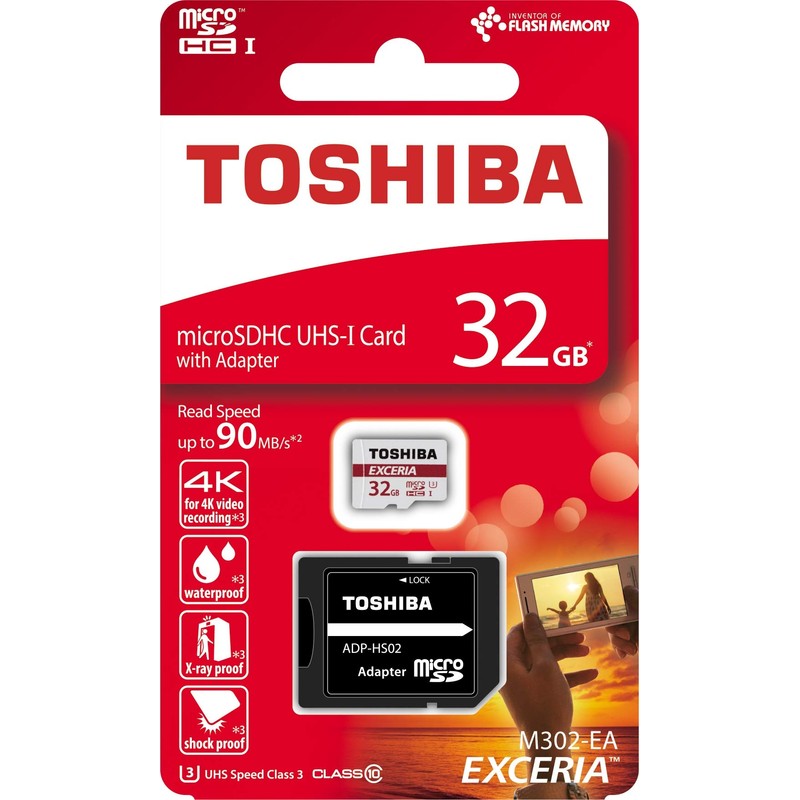 Kioxia 5300056 Exceria M302 32GB Micro SD Memory Card 90