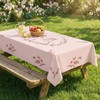Cherry Blossom Pink Floral Tablecloth,Spring Tablecloth Rectangle, Japanese Tablecloth for