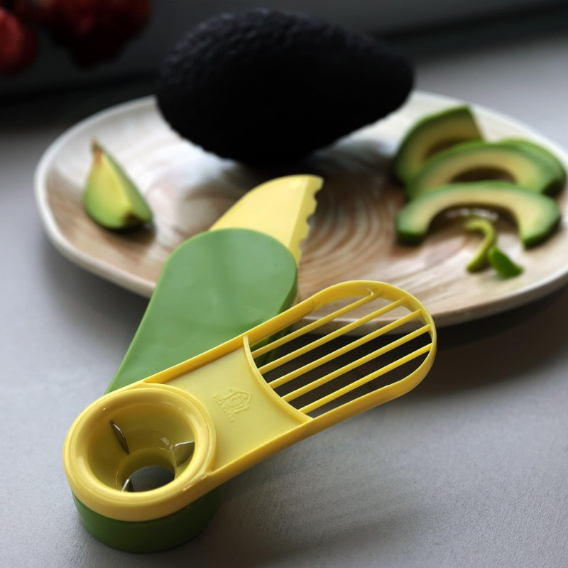 Vila KuChe 3-in-1 Avocado Slicer, Pitter, and Peeler - Foldable,