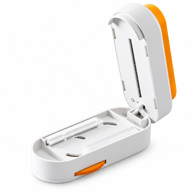 Precision Pill Cutter with Adjustable Tablet Holder – Press-to-Cut Pill