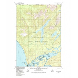 YellowMaps Sitka C 2 AK topo map, 1:63360 Scale, 15 X 15 Minute, Historical, 1951, Updated 1984, 21.8 x 18.1 in - Polypropylene