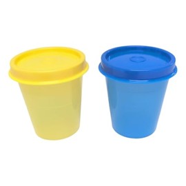 Tupperware Fridge Gnome Midgets 60 ml Mini Set Liliput Cup Gnome Cup Minis (Turquoise + Pink)