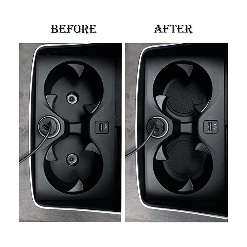 SINGARO Car Cup Coaster, 4PCS Universal Non-Slip Cup Holders Embedded