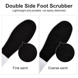 KAZIPOP 5PCS Foot File Pedicure Feet Scrubber Double Sided Foot Rasp File Foot Callus Remover with Plastic Handle for Callus Dead Skin Removal