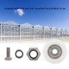 Greenhouse Door Wheels，30mm Diameter Elite Greenhouse Door Wheels Replacement Kit,greenhouse