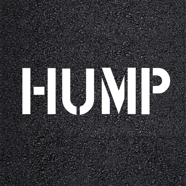 2 Pack 12" Hump Stencil Parking Lot Blacktop Marking Template