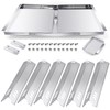 Hiorucet Adjustable Grease Tray Grill Heat Plates Replacement Parts for