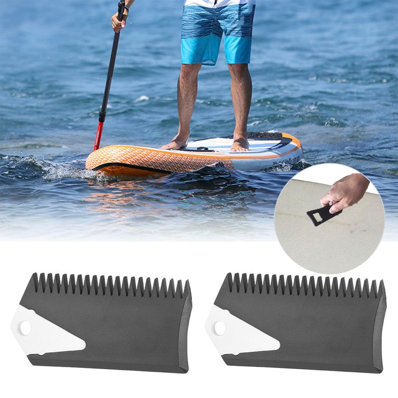 HilBeliFU 2Pcs Surfboard Wax Comb, PVC Surfboard Wax Scraper with