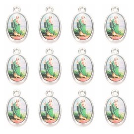 LiHan1028 40pcs Classic Guadalupe Virgin Mary Pendants Charms for DIY Necklaces, Bracelets & Keychains (silvery)