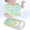 3Pcs Insular Baby Cotton Bibs Cotton Cartoon Print Pattern Eating