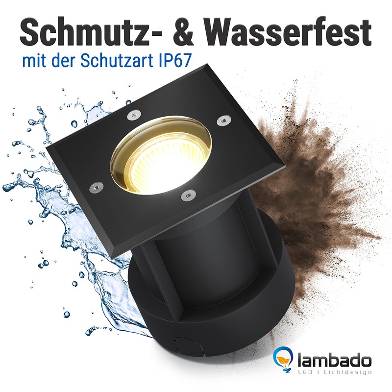 lambado® LED Floor Spotlight for Outdoor Use with RGB Colour