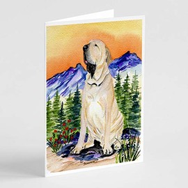 Caroline's Treasures Brazilian Mastiff / Fila Brasileiro Greeting Cards and Envelopes Pack of 8