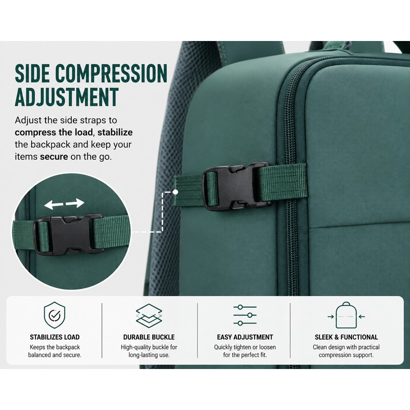 Travel Boarding Backpack for Short Trips - Lightweight and Space-Saving