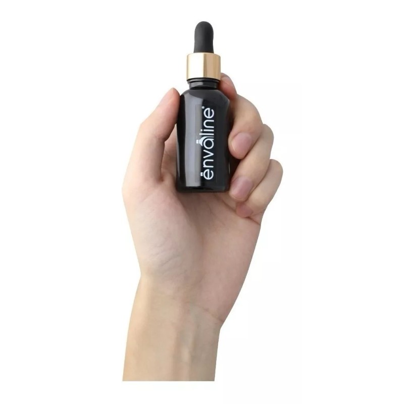 Envaline Frasco Gotero 30 Ml Coated Pipeta Premium Bulbo Negro