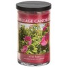 Village Candle Wild Rose Large Glass Apothecary Jar Scented Candle,