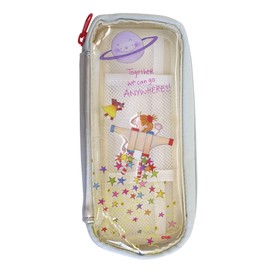 GreetingLife RYZ-967 Coco-chan Greeting Life Flat Pencil Case TIDY Locket Silver