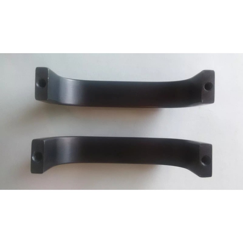 AMATOM (Lot 2pcs) Black Aluminum Handels 5/8" x 1/4" x