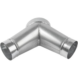 HVAC OV 45° Degree Ø6 x 4 x 4 Inch Y Shape Duct Splitter - Metal 3 Way Connector - Galvanized steel - Duct Adapter - for Dryer Vent, Exhaust Fan, Hose, Home or Industrial HVAC Ventilation