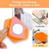 2PCS Magnetic Seam Guide for Sewing Machine, Upgraded Polygonal Hemmer