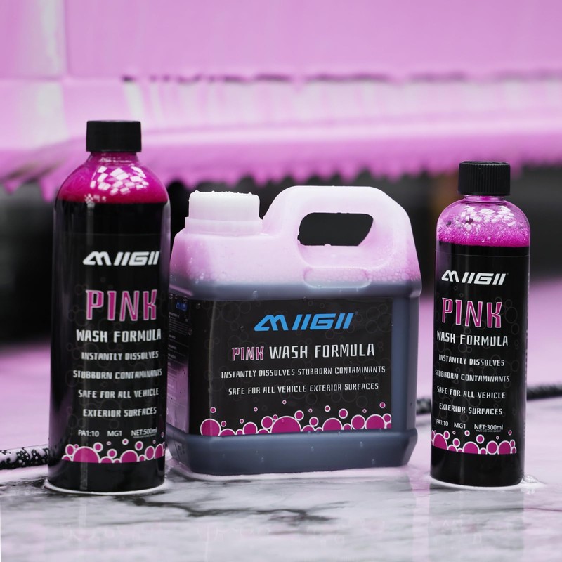 MIIGII Pre-Wash Solution Car Wash Soap - Pink Foam Car
