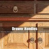 10Pcs Drawer Handles Premium Brass Durable Rustproof Vintage Style Antique
