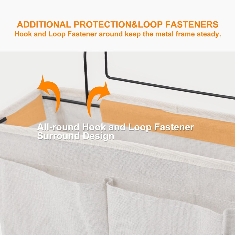 Surblue Bedside Caddy Bedside Storage Bag Hanging Organizer for Bunk,