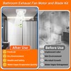 Upgraded Bathroom Exhaust Fan Motor and Blade Kit, 80 CFM