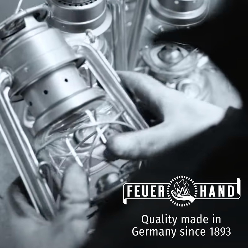 Feuerhand Outdoor Kerosene Fuel Lantern, German Made Weather Resistant Baby