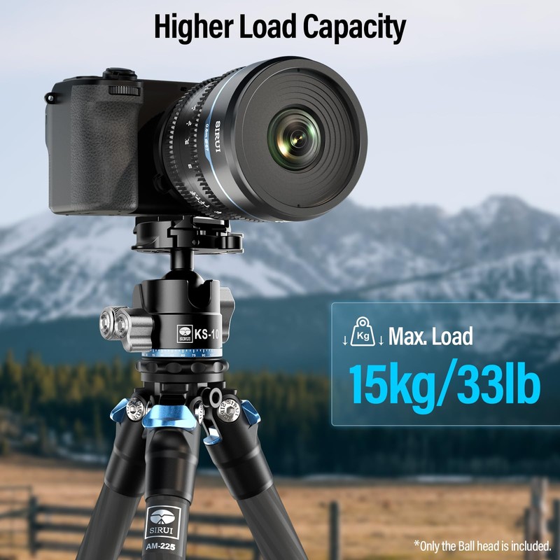 SIRUI Ball Head for Tripod, 29mm Low Profile Ball Head