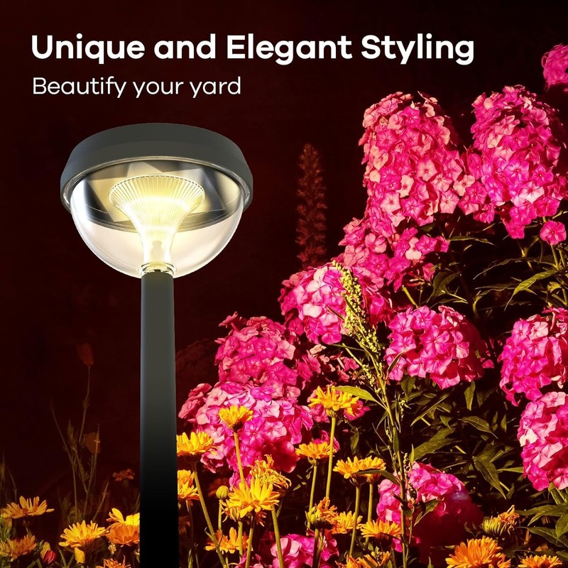 Linkind Castle Solar Path Lights, 3000 K Warm White Solar