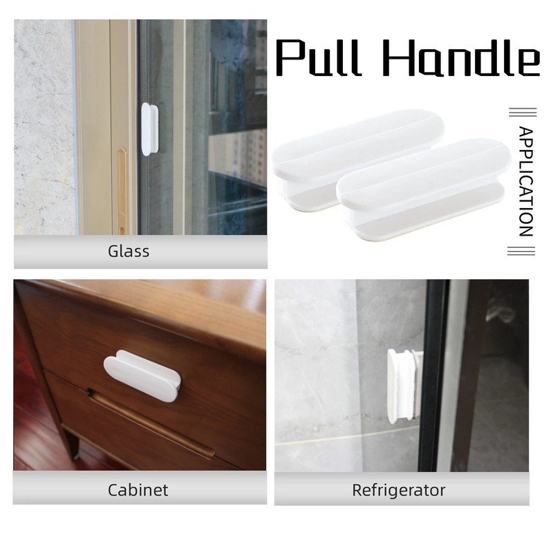 ShysTech Self-Adhesive Pull Handles 4 Pack, Handle Helper for Kitchen