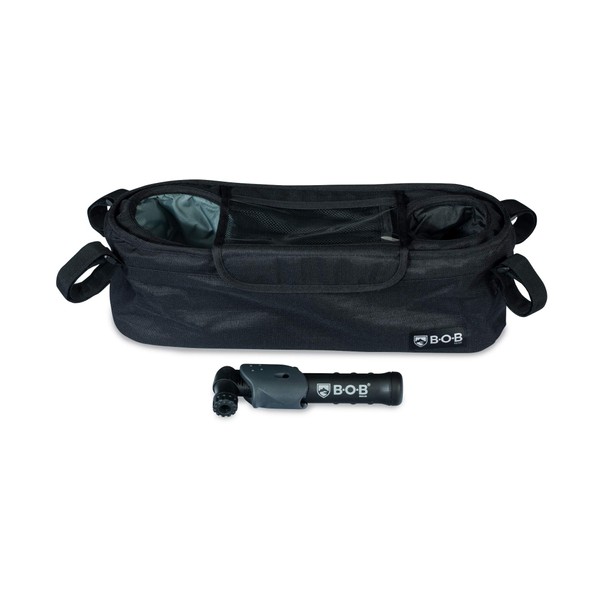 BOB Gear Deluxe Handlebar Console with Tire Pump for Single