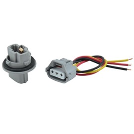 ALTBET Front Turn Signal Light Connector Plug Harness & Bulb Socket Replace 90075-60060 Compatible with 2005-2015 Toyota Tacoma Tundra Corolla Venza Sequoia