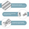 uxcell 12 Pcs Standoff Screws, 1/2" x 2" Stainless Steel