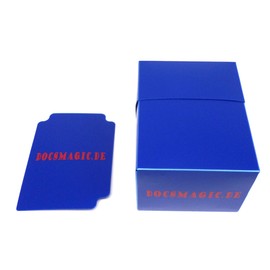 docsmagic.de Deck Box Full Blue + Card Divider – Card Box Blue – PKM YGO MTG