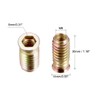 sourcing map Wood Furniture M8x30mm Threaded Insert Nuts Interface Hex