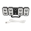 3D LED Digital Desktop Clock Dimmable Snooze Time Memory 12