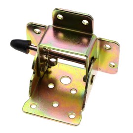 Ototec 4 Pcs Metal Hinges Snap On Folding Table Chair Furniture Brackets DIY Kit