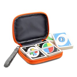 YSAGi Travel Carrying UNO Case Compatible Card Game, Fit up to 150 Cards, Soft Cloth Waterproof Anti-Scratch Around Protection Compatible UNO Card on The Outdoor Gaming or Camping