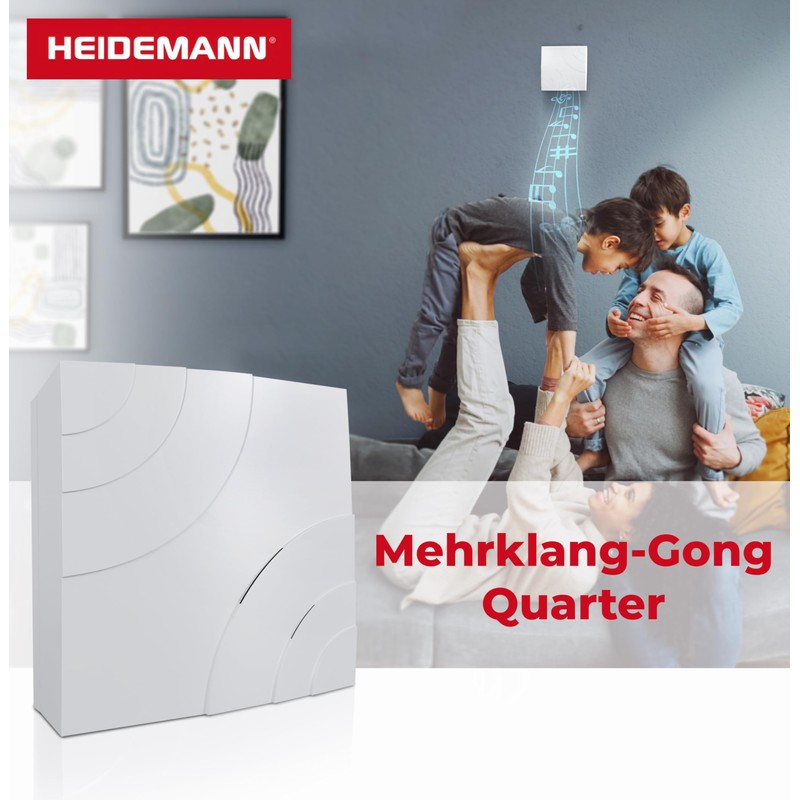 Heidemann 70146 Multi-Tone Chime Quarter (Receiver, Volume 85 dB, Pure
