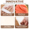 DC,CLISENCE 4 Pcs Round Exfoliating Gloves, Silicone Exfoliating Mitt, Dead