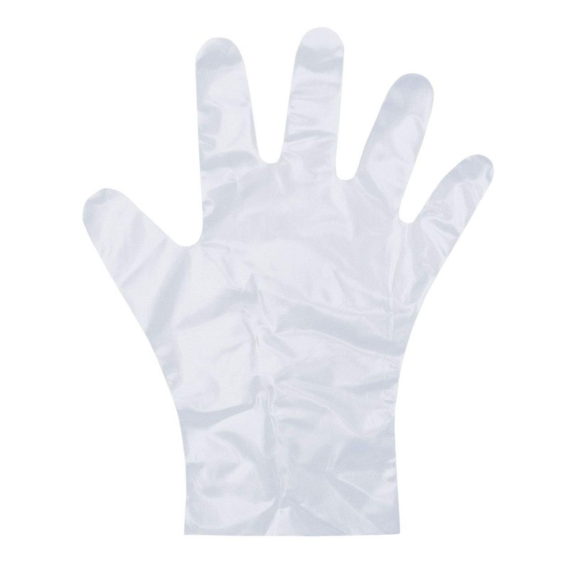 Polyethylene Gloves, Embossed Exterior, 100 Pieces, Medium